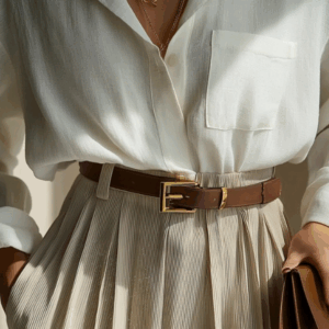 Tailored Trousers & Linen Shirt Outfit for Summer Chic 2 Tailored Trousers & Linen Shirt Outfit for Summer Chic