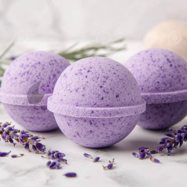 Soothing Lavender Bath Bombs 2 Soothing Lavender Bath Bombs