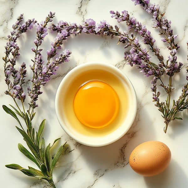 Simple Safflower & Egg Mask for Glowing Skin