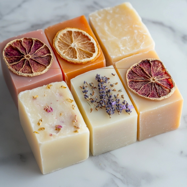DIY Floral Citrus Soap Bars for Soft Skin