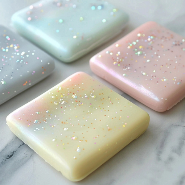 Sparkling Pastel Gem Soaps DIY