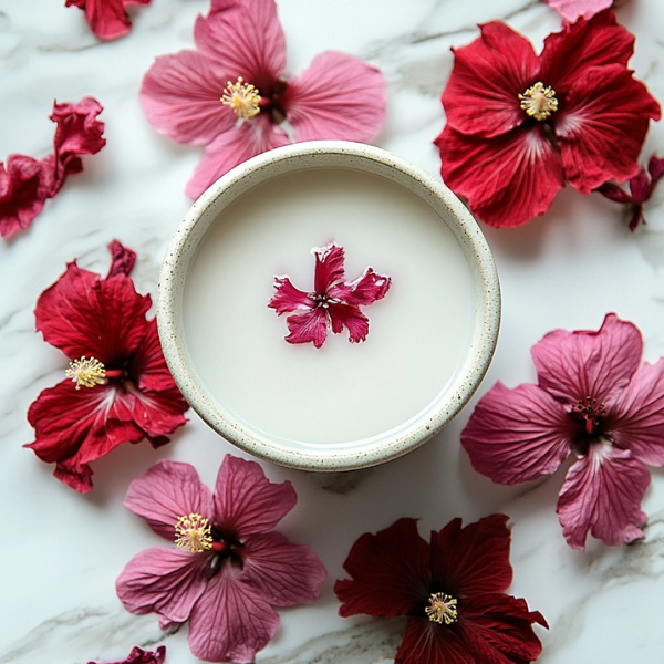 DIY Rice Water and Hibiscus Hair Growth Treatment