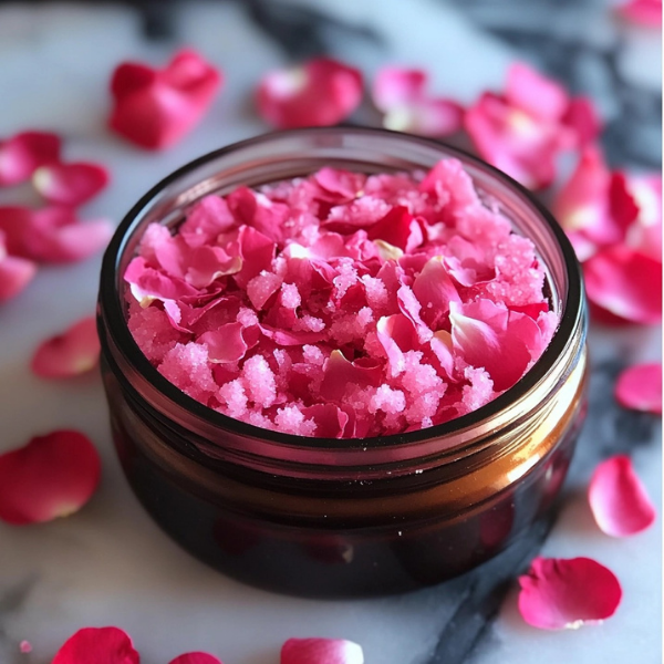 DIY Rose Petal Body Scrub: Exfoliate and Hydrate Naturally