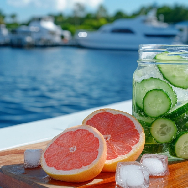Instant Bloating Relief with Cucumber and Grapefruit